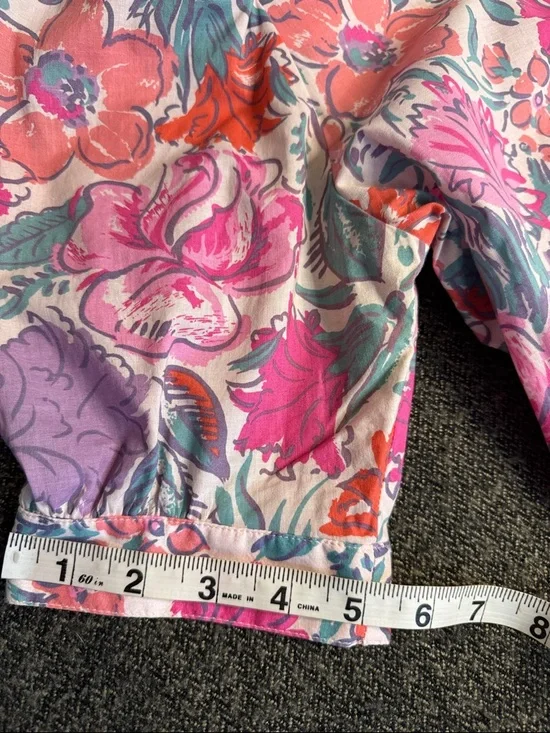 Vintage Laura Ashley Floral Puff-Sleeve Midi Dress Pink & Lavender sz 8 80s 90s - Picture 8 of 10